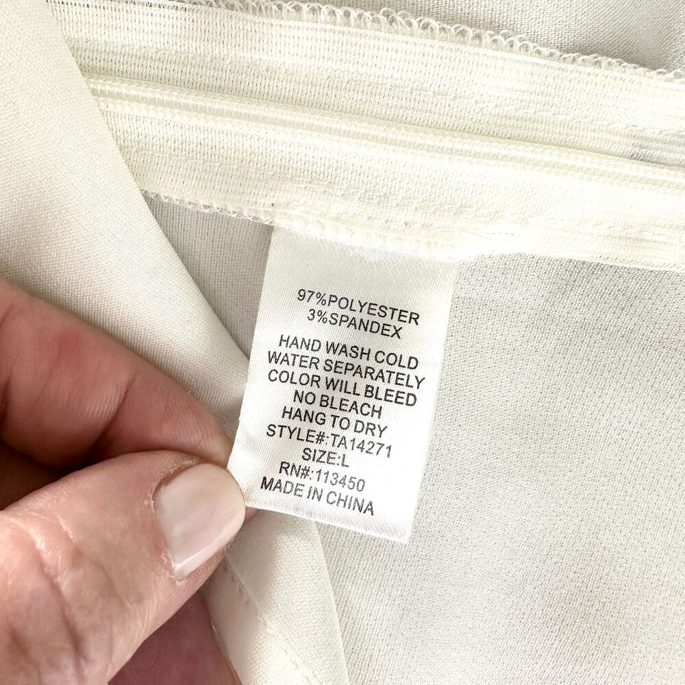 Lulumari Anthropologie Top Women L White Embroidered Sleeveless Open Back NWOT - Picture 6 of 9
